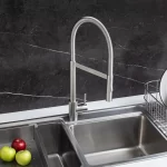 Grifería Holland Zero Plus Cocina de dos funciones con pico extraíble de resorte de acero