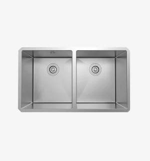 Lavadero Signature Hermes c/2 pozas empotrable con rebose 83.1×43.1×25.4 cm - Image 2