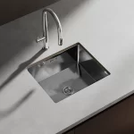 Lavadero Signature Flatt c/1 poza empotrable con rebose 40×34×20 cm