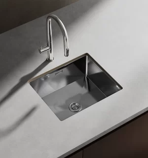 Flatt empotrable Signature con rebose de una poza 45x40x20cm