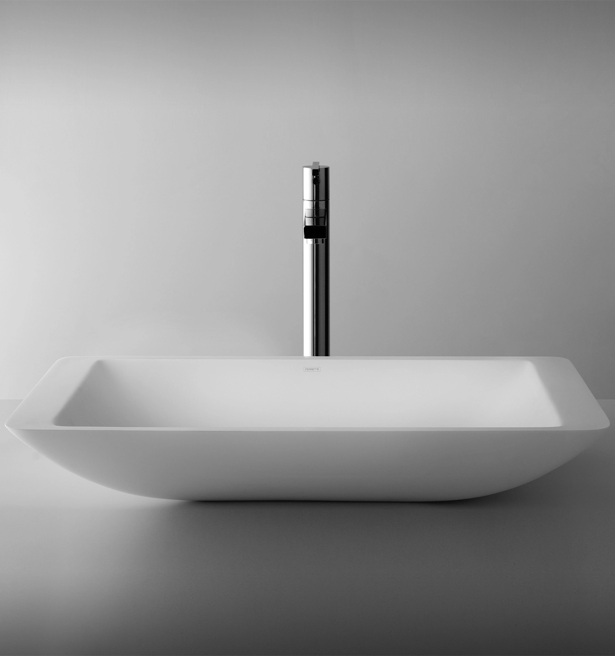 FA13161-pieza-fotografica Lavatorio Signature Matt Hermes A59 blanco 59.5x34.5x10.5 cm - Image 1