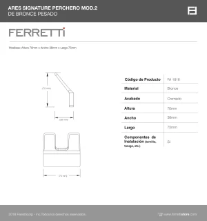 Perchero Ares Signature MOD.2 - Image 3