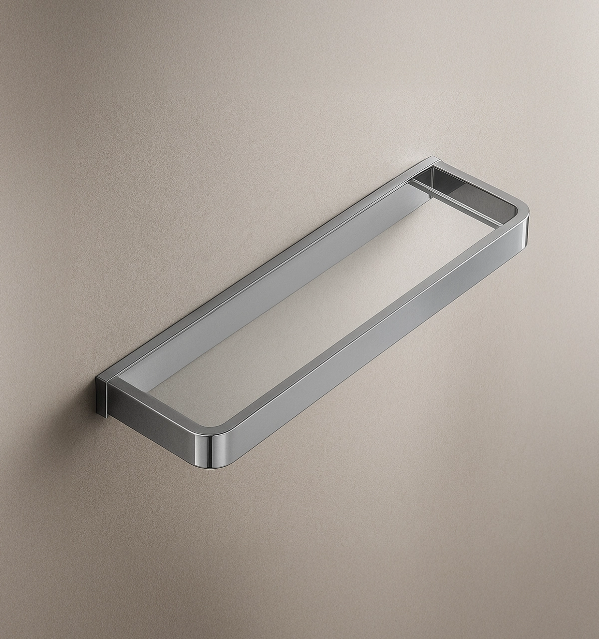 Toallero Ares Signature de 50cm con Repisa de Vidrio 1 Toallero Ares Signature de 50cm con Repisa de Vidrio