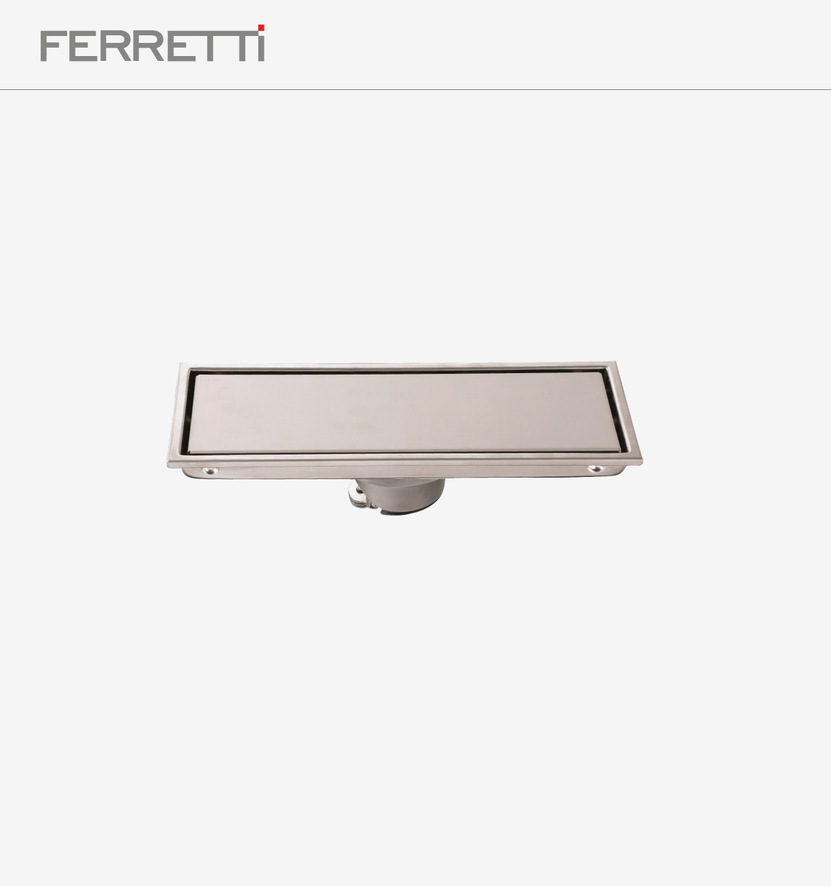 Desagüe Reversible Ducha Rectangular, Acero Inox. 300*110 mm Signature -  Ferretti
