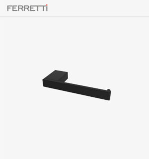 Siena porta papel de baño negro ferretti