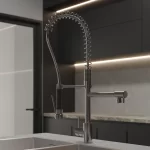 Grifería Holland Plus Cocina multifuncional con pico extraíble al mueble