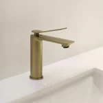 Grifería Atenea Lavatorio Bajo Dorado Mate Al Mueble Ferretti