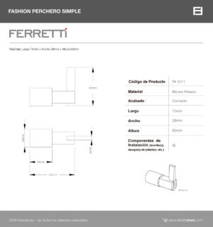 Perchero Simple Fashion