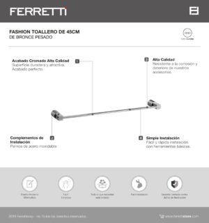 Toallero Fashion de 45cm