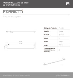 Toallero Fashion de 60cm
