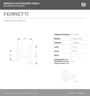 Perchero Verona Doble Plus