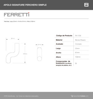 Perchero Simple Apolo Signature