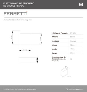 Perchero Flatt Signature