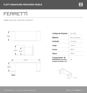 Flatt Signature Perchero Doble