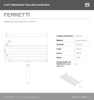 Toallero Hotelero Flatt Signature