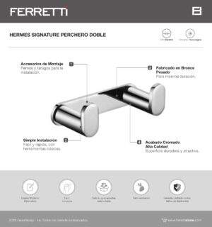Perchero Doble Hermes Signature