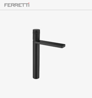 Eos Lavatorio Negro Alto al Mueble