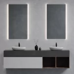 Espejo Apolo De 1100x600mm Sensor Reversible, Con Luz Led De 3 Colores Ajustable (Blanca-Neutra-Cálida) Y Pad Anti Fog Ferretti