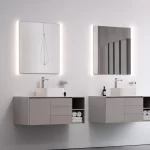 Espejo Apolo De 900x750mm Sensor Reversible, Con Luz Led De 3 Colores Ajustable (Blanca-Neutra-Cálida) Y Pad Anti Fog Ferretti