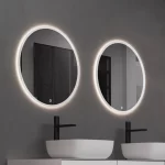 Espejo Hermes De 590x590mm Touch, Con Luz Led De 3 Colores Ajustable (Blanca-Neutra-Cálida) Y Pad Anti Fog Ferretti