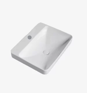 Lavatorio Ferretti Zen A59 Ceramica Blanca 590x465x173 mm - Image 2