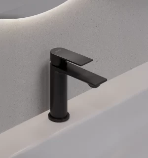 Grifería Nexus Lavatorio Negro Bajo Al Mueble Ferretti