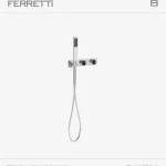 Strattos Ducha Monocomando con Desviador y Ducha de Mano Ferretti