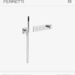 Strattos Ducha Monocomando Termostatica Smart de 3 funciones con Ducha de Mano Ferretti