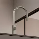 Grifería Zero Pico Extraible de Acero Inox Ferretti