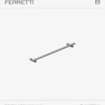 Zero toallero de barra de 45cm de acero inoxidable Ferretti