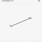 Zero toallero de barra de 60cm de acero inoxidable Ferretti