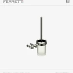 Zero Porta cepillo de inodoro de acero inoxIdable Ferretti