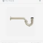 Trampa Tipo "P" Satinada Titan de 1 1/4 para Lavatorio Acero Inox s/Registro