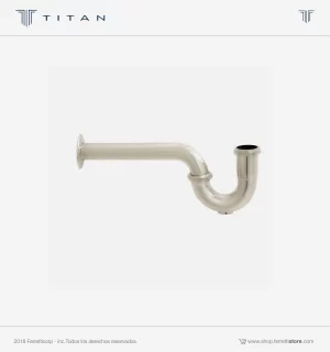 Trampa Tipo "P" Satinada Titan de 1 1/4 para Lavatorio Acero Inox s/Registro