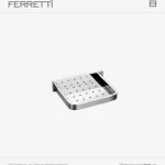 Jabonera Plus Chica de Bronce Cromado