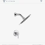 Urano ducha monocomando titan + salida de ducha slim de 15cm c/ brazo corto