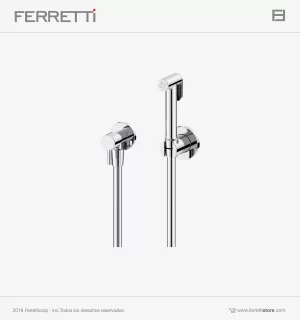 Holland Ducha Bidet Redonda con Válvula Triangular Ferretti