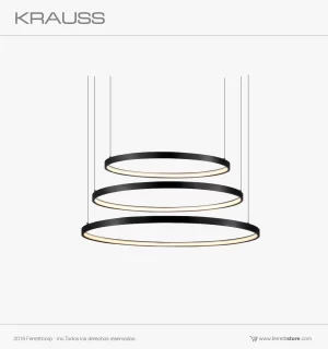 Emma Lampara Colgante Decorativa Redonda Negro