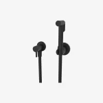 Holland Ducha Bidet Redonda con Válvula Triangular Negra