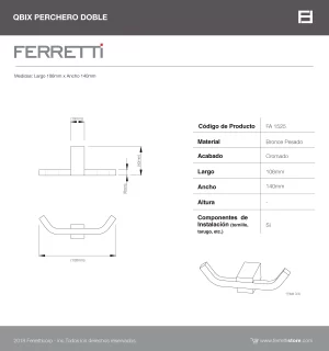Perchero Doble Qbix - Image 3