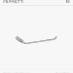 Toallero de Mano Qbix de bronce pesado