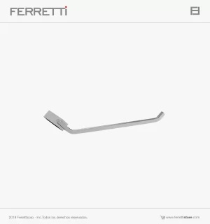 Toallero de Mano Qbix de bronce pesado