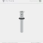 Desagüe Sumidero para Lavatorio de PVC con Rebose