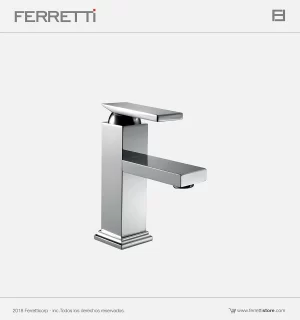 Grifería Qbix Max Monocomando Pico Bajo Lavatorio al Mueble