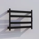 Toallero Eléctrico Vulcano Negro Mate 50x60 cm