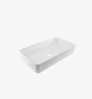 Lavatorio cerámico blanco Slim QBIX A50 Q2 Ferretti 50x34x11cm - Image 2