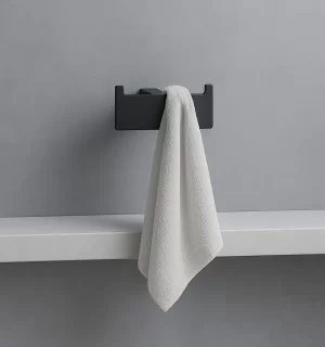 Perchero Doble Flatt Minimal Negro Ferretti