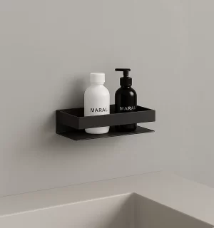 Porta Frascos Negro Flatt Minimal Ferretti