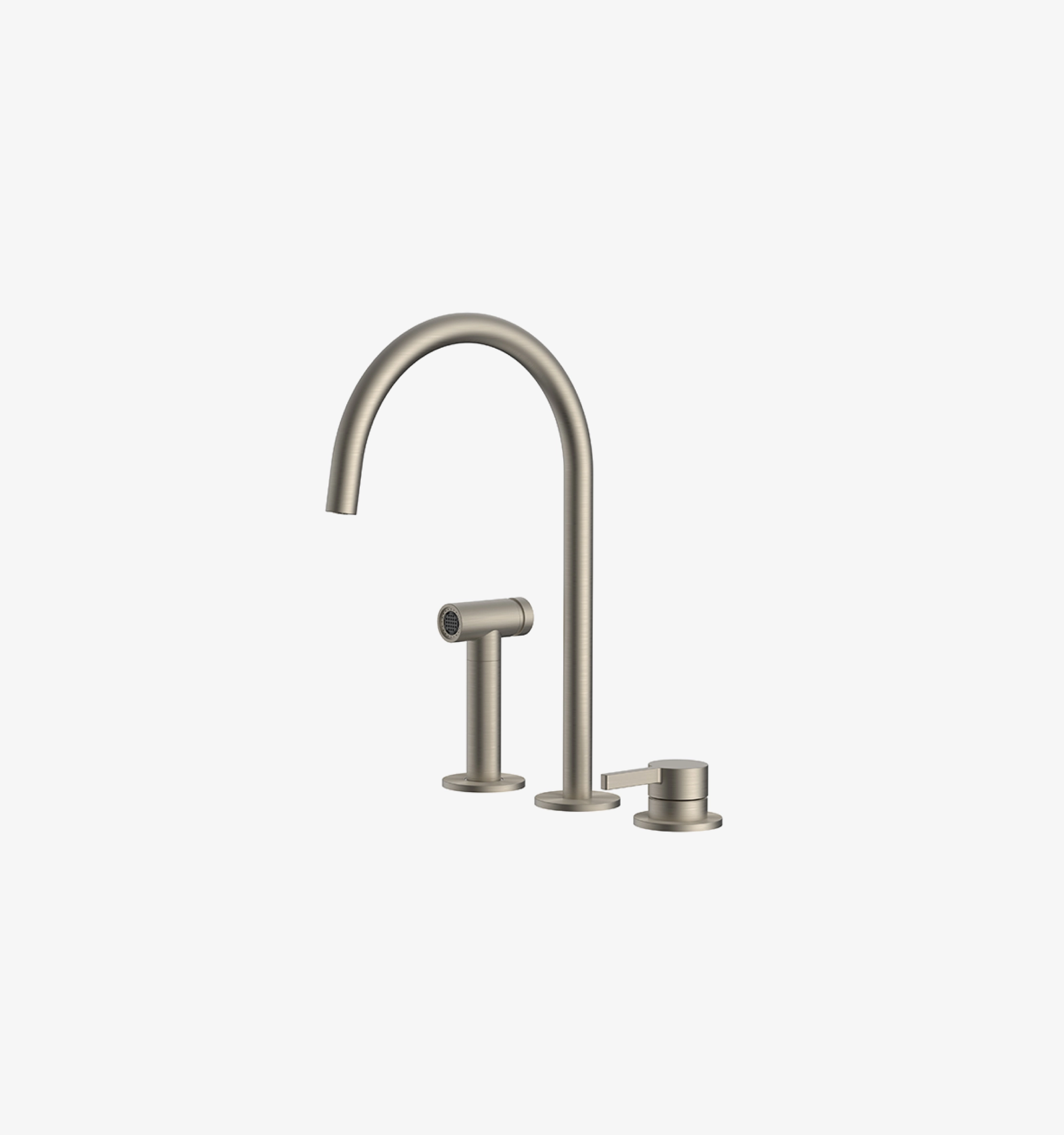 FA5104-griferia-1 Ares Con Ducha De Mano Y Mando Satinada De Cocina Ferretti - Image 1