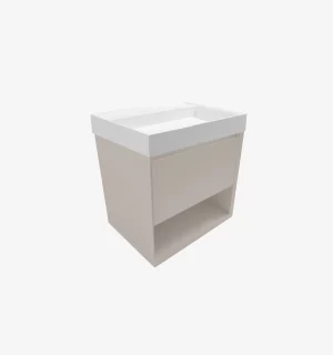 Mueble de Baño Kronos Latte De 600x460x623Mm con Tablero Matt Signature